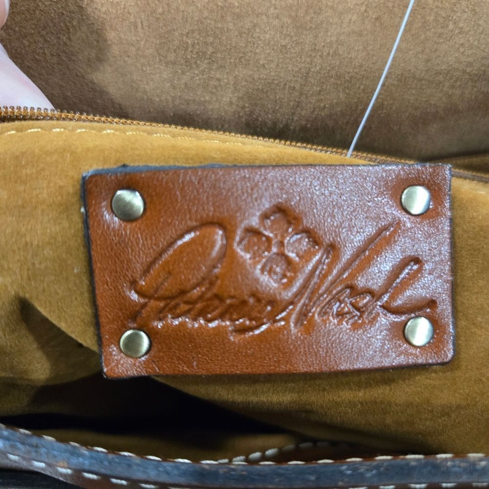 🐢 Patricia Nash Vienna Satchel In Congniac Brown Finish. - Picture 12 of 16